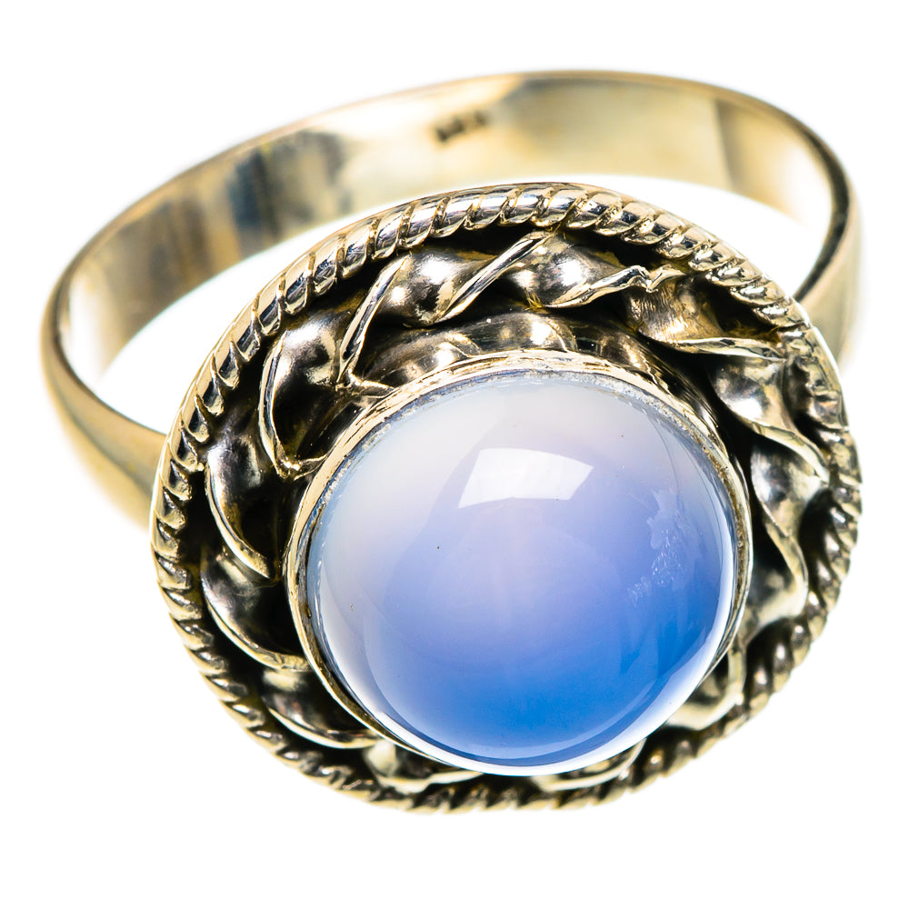 Aqua Chalcedony Rings handcrafted by Ana Silver Co - RING84662