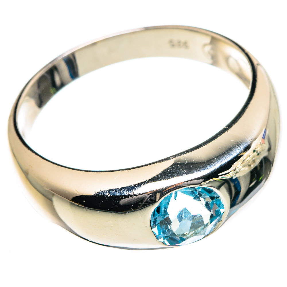 Blue Topaz Rings handcrafted by Ana Silver Co - RING84666