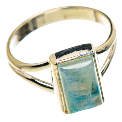 Green Moonstone Rings handcrafted by Ana Silver Co - RING84670