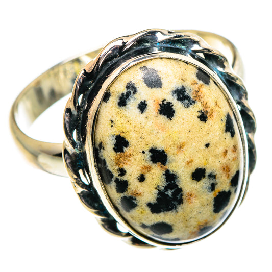 Dalmatian Jasper Rings handcrafted by Ana Silver Co - RING84673 - Photo 2