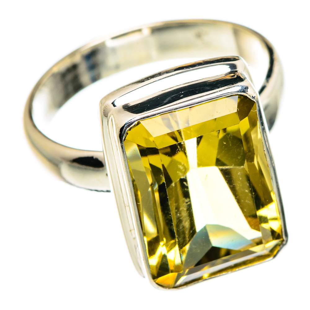 Lemon Quartz Rings handcrafted by Ana Silver Co - RING84697