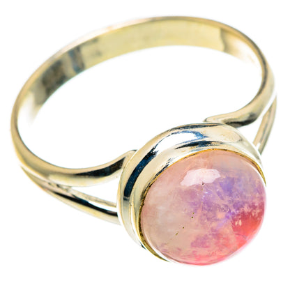 Pink Moonstone Rings handcrafted by Ana Silver Co - RING84717