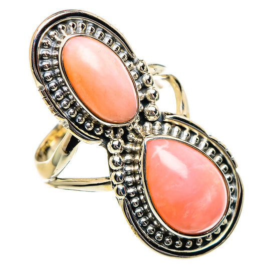 Pink Opal Rings handcrafted by Ana Silver Co - RING84735