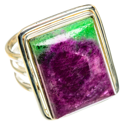 Ruby Zoisite Rings handcrafted by Ana Silver Co - RING84740