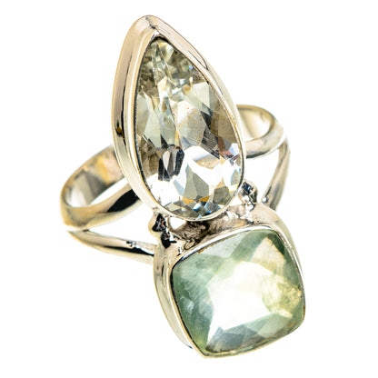 Prehnite, Green Amethyst Rings handcrafted by Ana Silver Co - RING84754