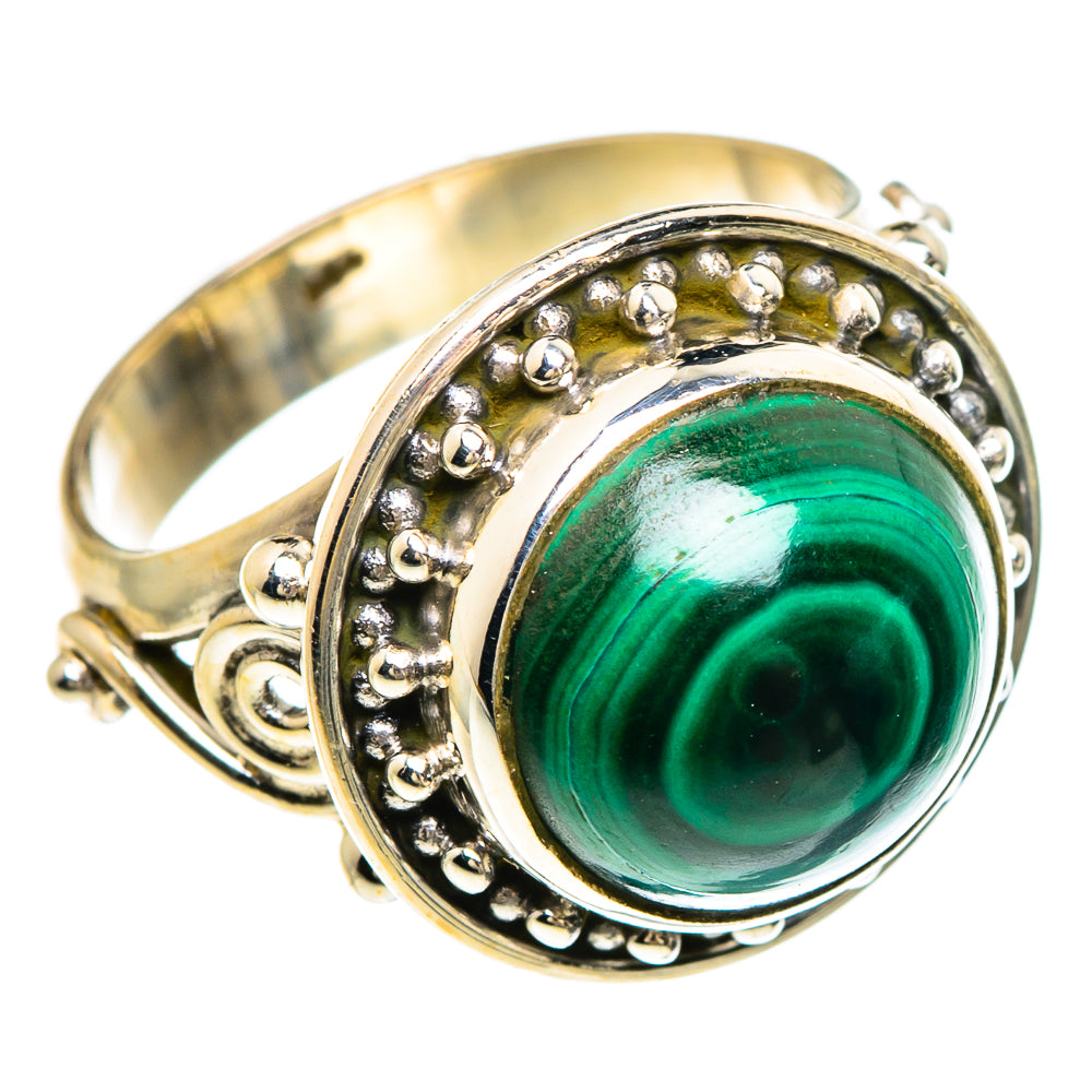 Malachite Rings handcrafted by Ana Silver Co - RING84791
