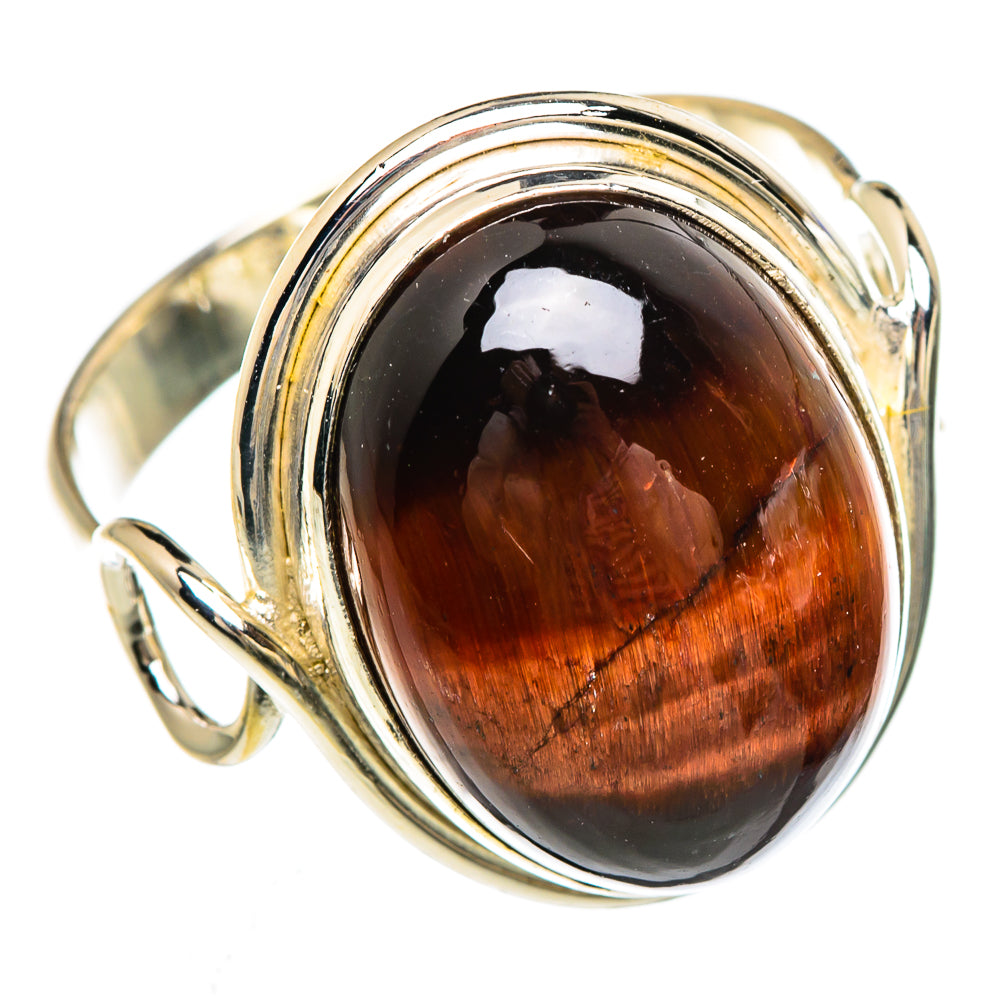 Red Tiger Eye Rings handcrafted by Ana Silver Co - RING84794