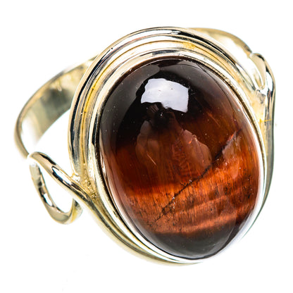 Red Tiger Eye Rings handcrafted by Ana Silver Co - RING84794