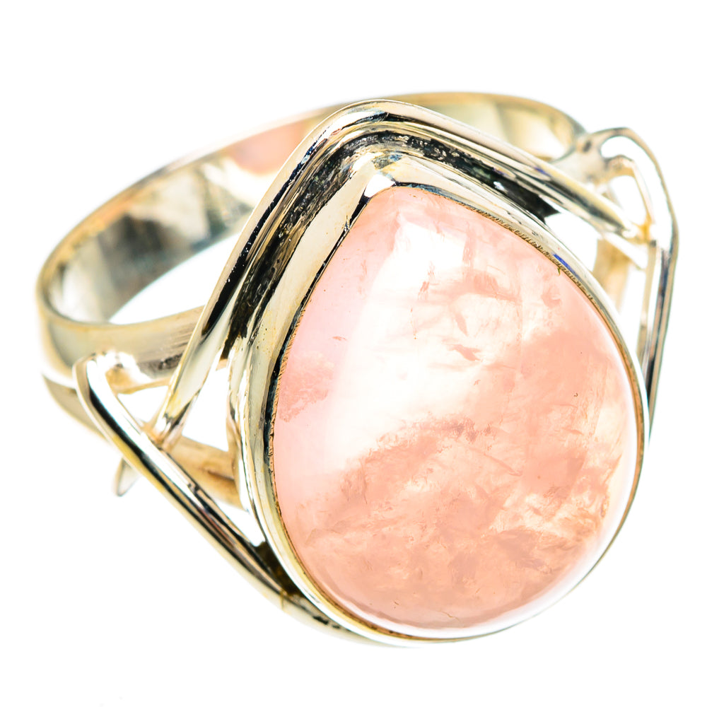 Rose Quartz Rings handcrafted by Ana Silver Co - RING84805
