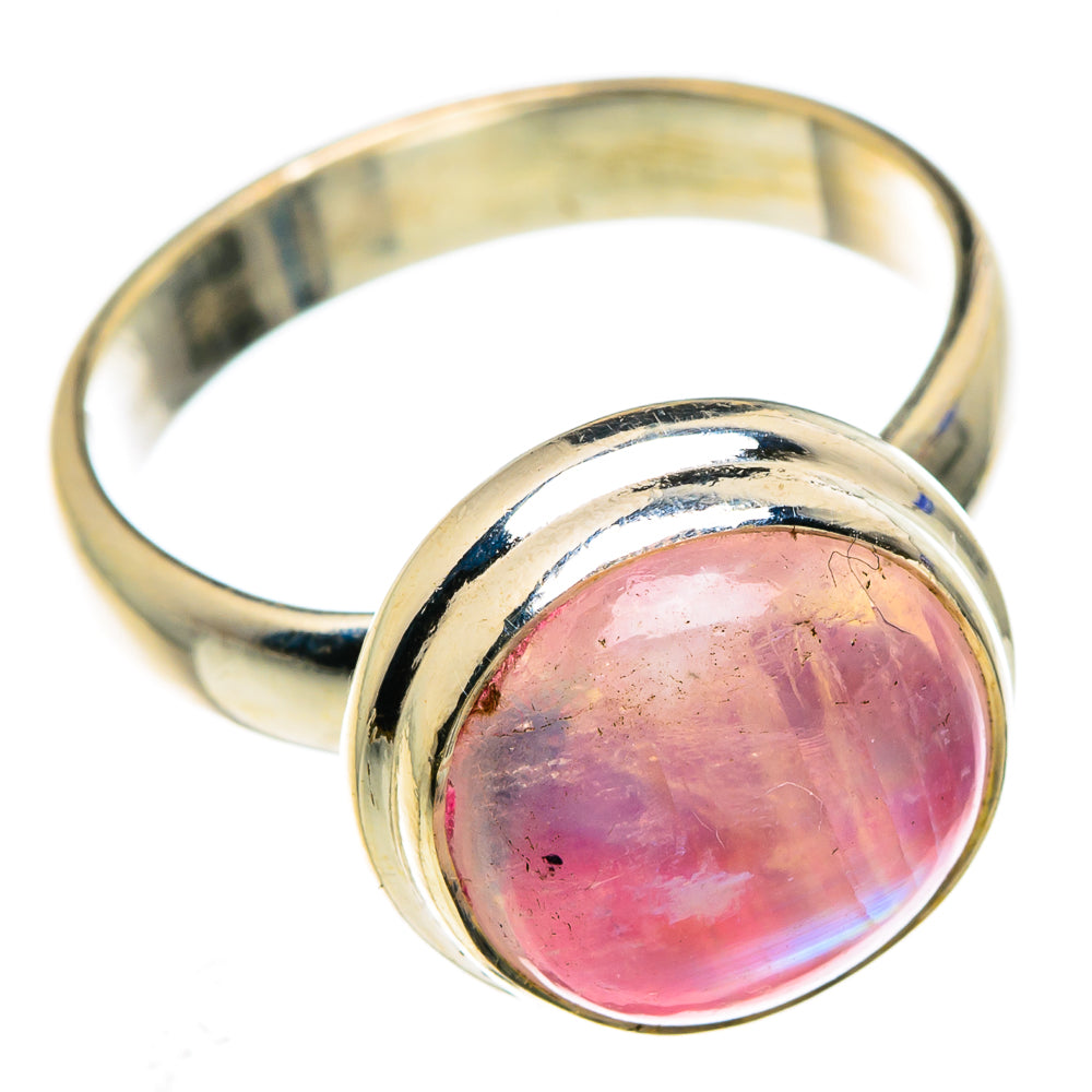 Pink Moonstone Rings handcrafted by Ana Silver Co - RING84806