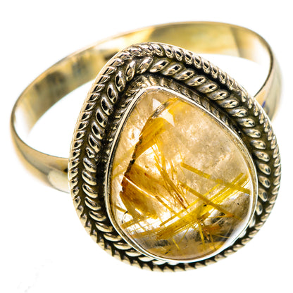 Rutilated Quartz Rings handcrafted by Ana Silver Co - RING84813