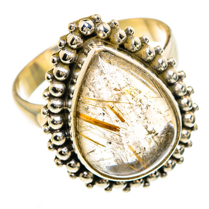 Rutilated Quartz Rings handcrafted by Ana Silver Co - RING84814