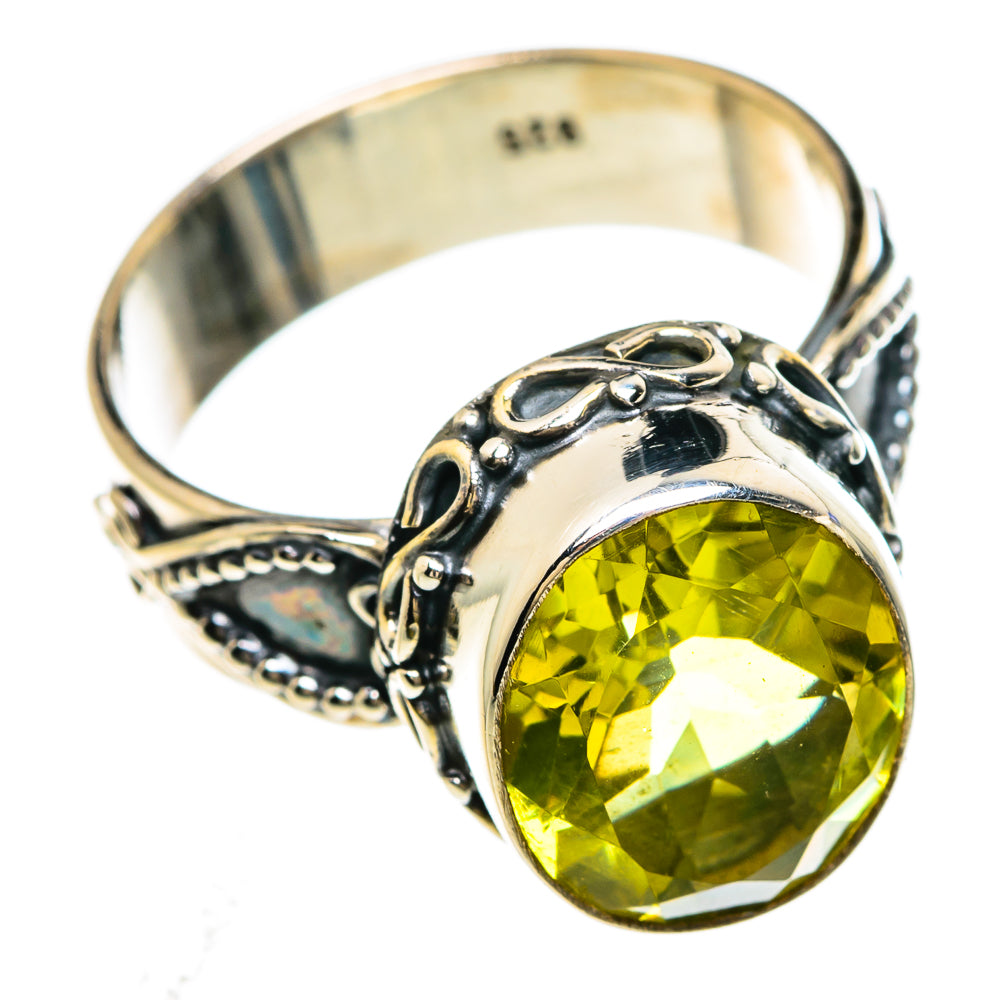 Lemon Quartz Rings handcrafted by Ana Silver Co - RING84827