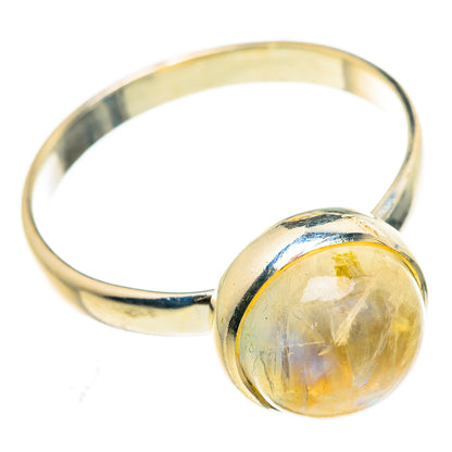 Yellow Moonstone Rings handcrafted by Ana Silver Co - RING84828