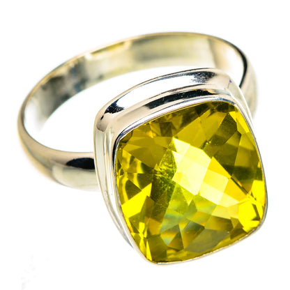 Lemon Quartz Rings handcrafted by Ana Silver Co - RING84831
