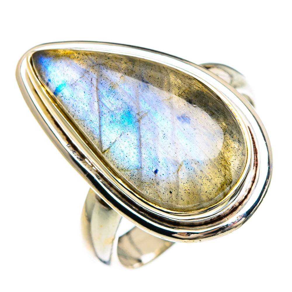 Labradorite Rings handcrafted by Ana Silver Co - RING84836