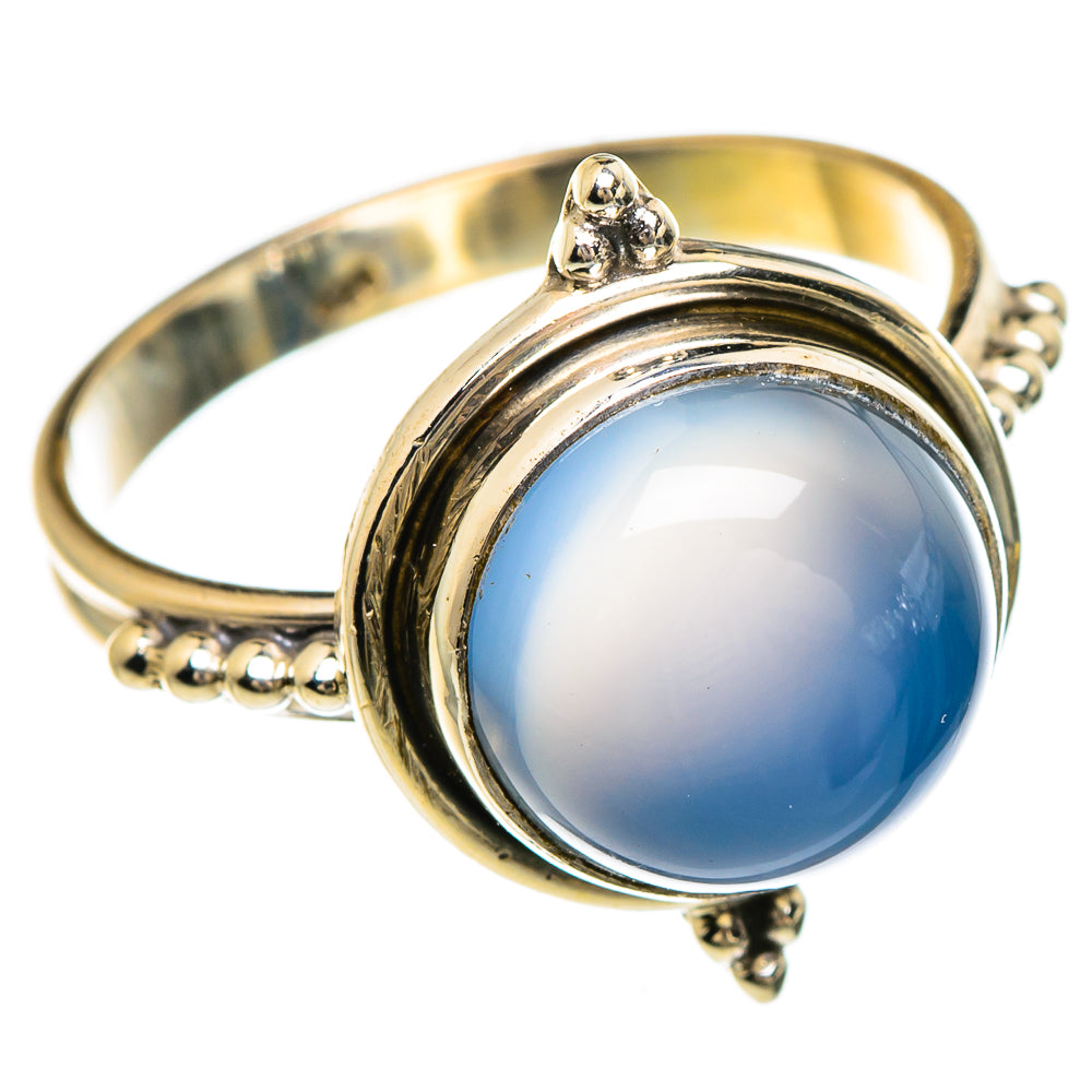 Aqua Chalcedony Rings handcrafted by Ana Silver Co - RING84840