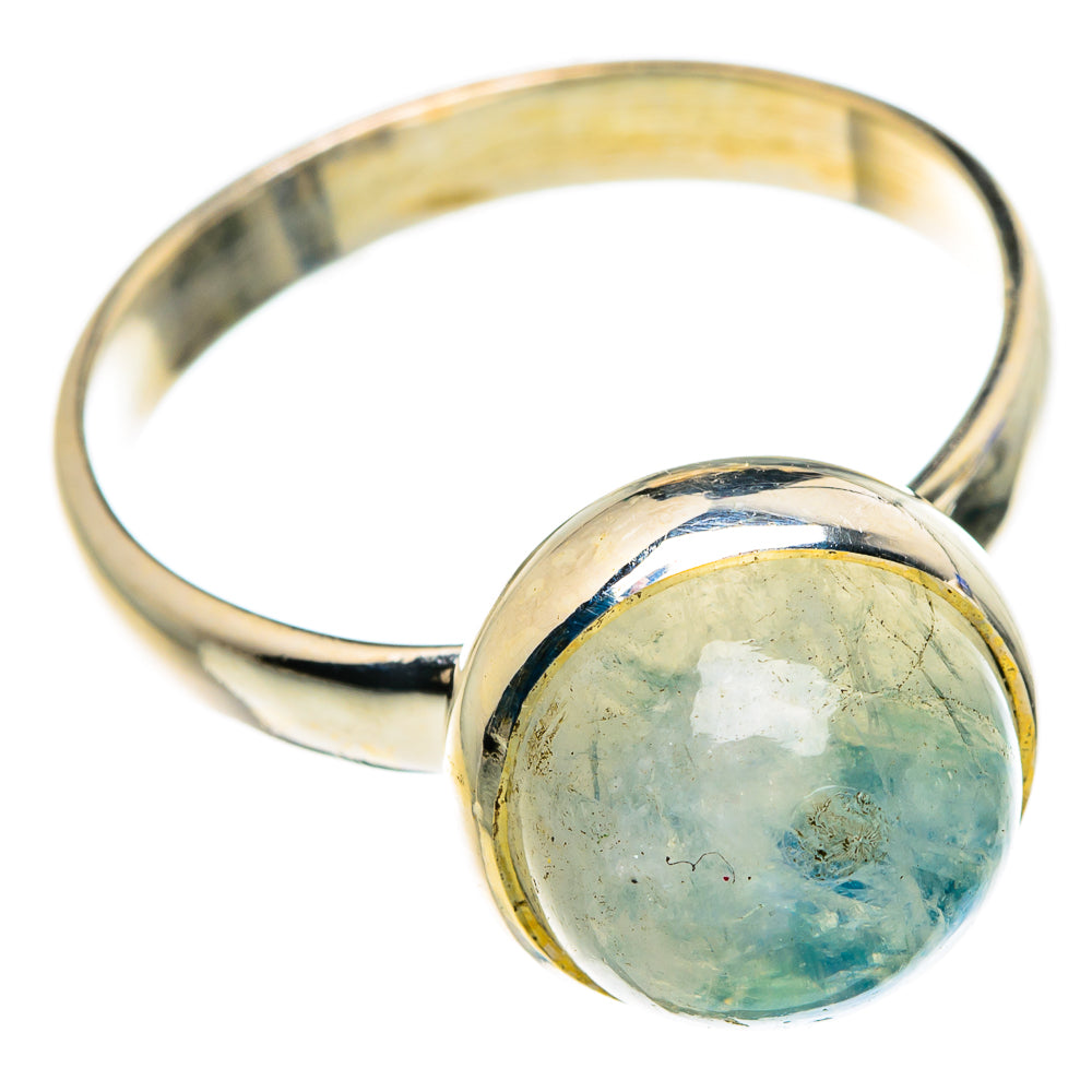Green Moonstone Rings handcrafted by Ana Silver Co - RING84845