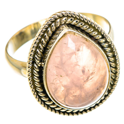 Rose Quartz Rings handcrafted by Ana Silver Co - RING84858