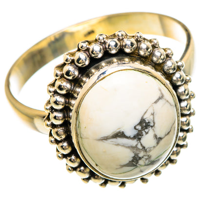 Howlite Rings handcrafted by Ana Silver Co - RING84867