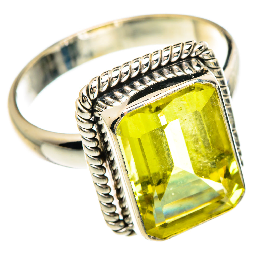 Lemon Quartz Rings handcrafted by Ana Silver Co - RING84874