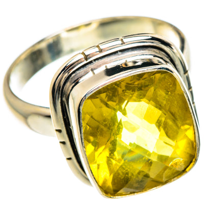 Lemon Quartz Rings handcrafted by Ana Silver Co - RING84875