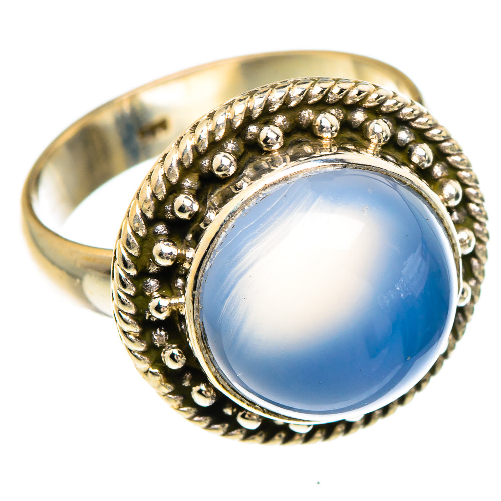 Aqua Chalcedony Rings handcrafted by Ana Silver Co - RING84878