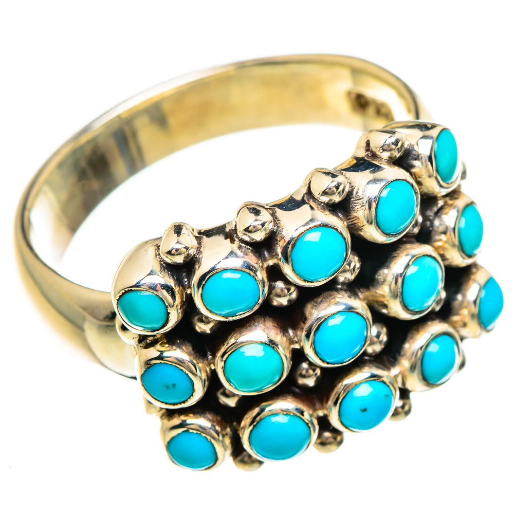 Tibetan Turquoise Rings handcrafted by Ana Silver Co - RING84880
