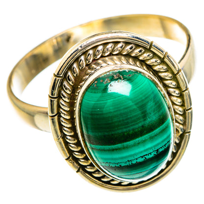 Malachite Rings handcrafted by Ana Silver Co - RING84889