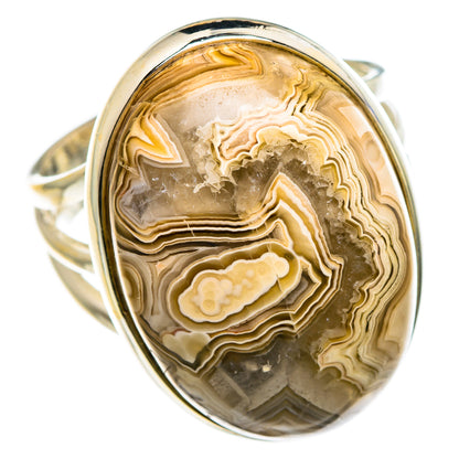 Laguna Lace Agate Rings handcrafted by Ana Silver Co - RING84893