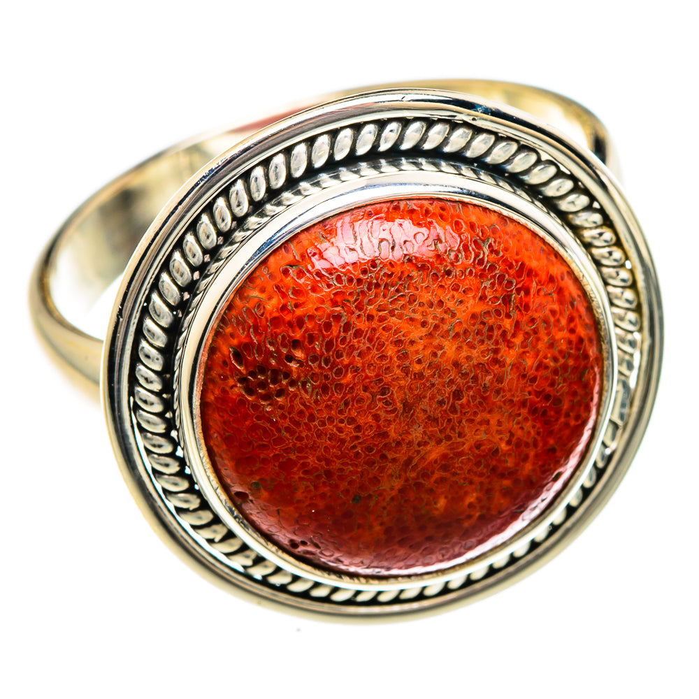 Sponge Coral Rings handcrafted by Ana Silver Co - RING84898