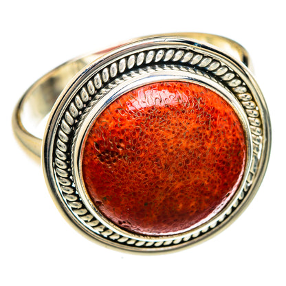Sponge Coral Rings handcrafted by Ana Silver Co - RING84898