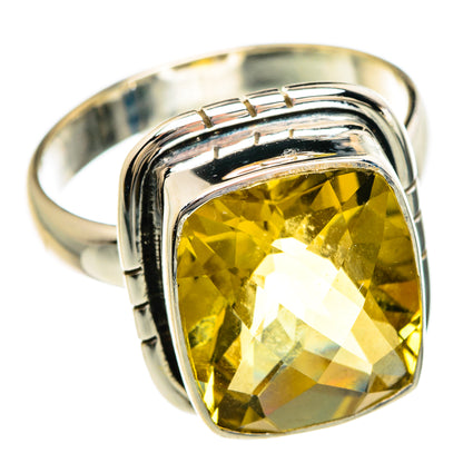 Lemon Quartz Rings handcrafted by Ana Silver Co - RING84922