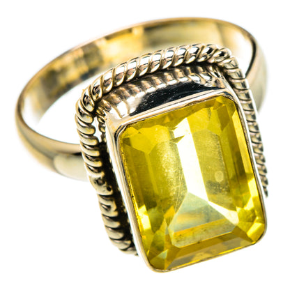 Lemon Quartz Rings handcrafted by Ana Silver Co - RING84923
