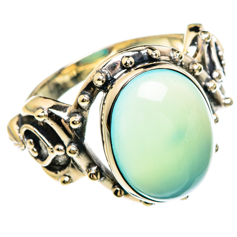 Aqua Chalcedony Rings handcrafted by Ana Silver Co - RING84925