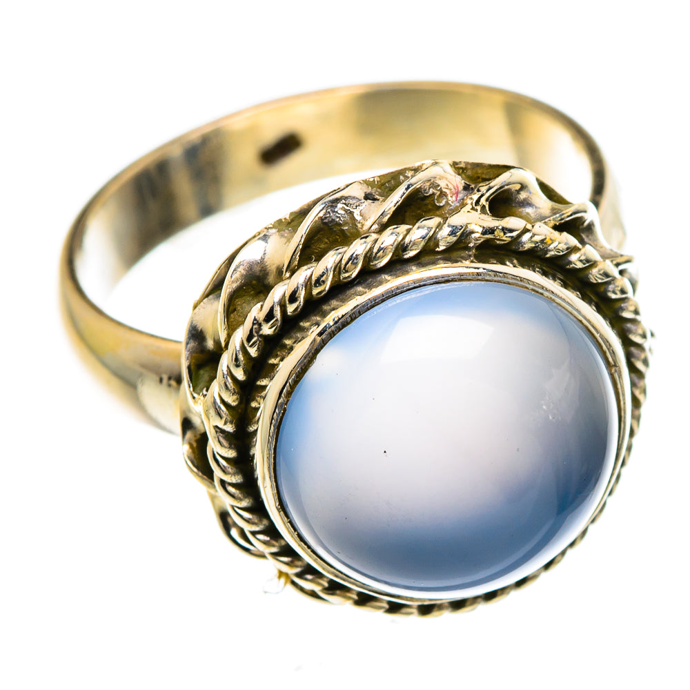 Aqua Chalcedony Rings handcrafted by Ana Silver Co - RING84928