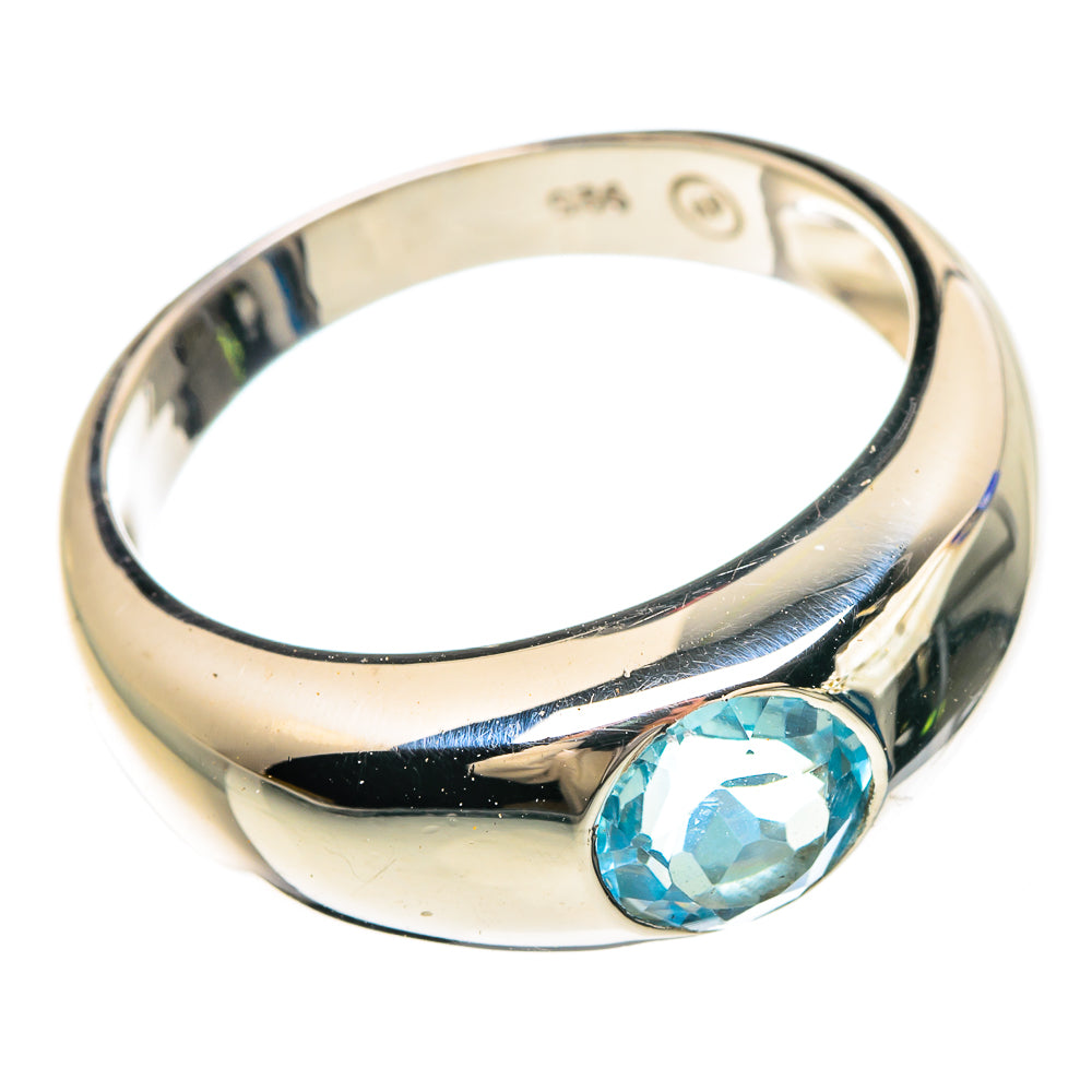Blue Topaz Rings handcrafted by Ana Silver Co - RING84933