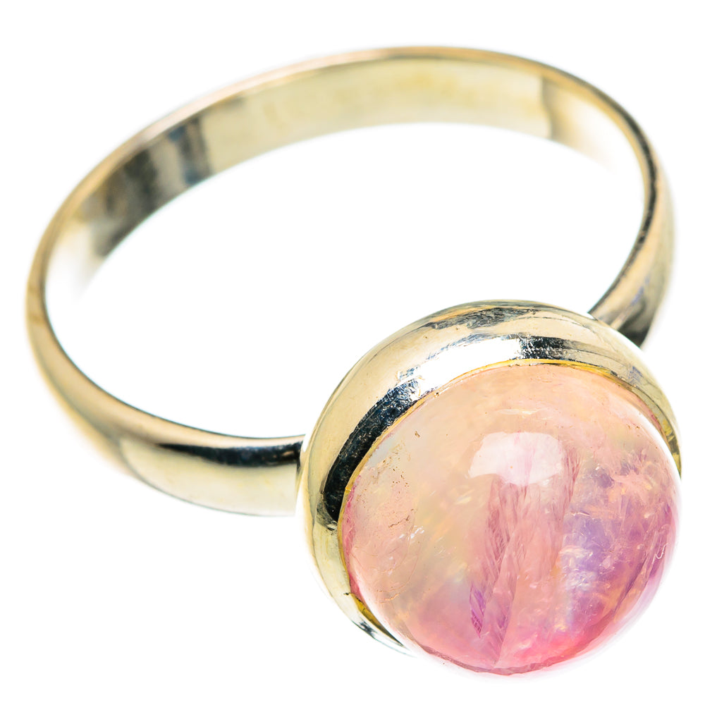 Pink Moonstone Rings handcrafted by Ana Silver Co - RING84952