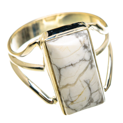 Howlite Rings handcrafted by Ana Silver Co - RING84963