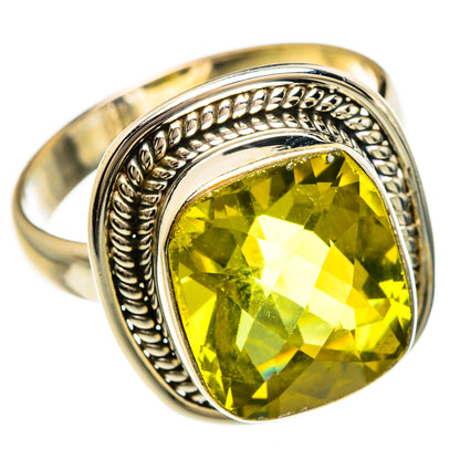 Lemon Quartz Rings handcrafted by Ana Silver Co - RING84967