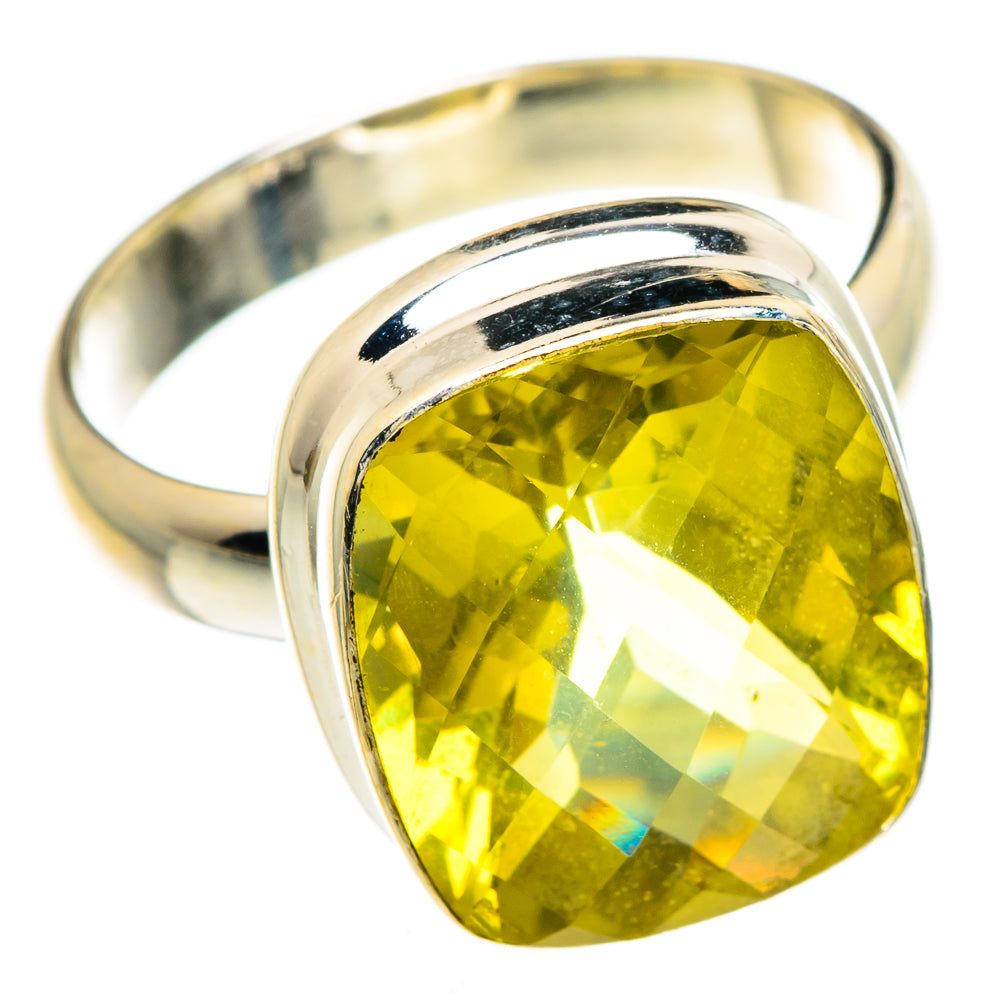 Lemon Quartz Rings handcrafted by Ana Silver Co - RING84968