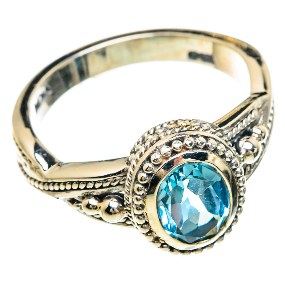Blue Topaz Rings handcrafted by Ana Silver Co - RING84972