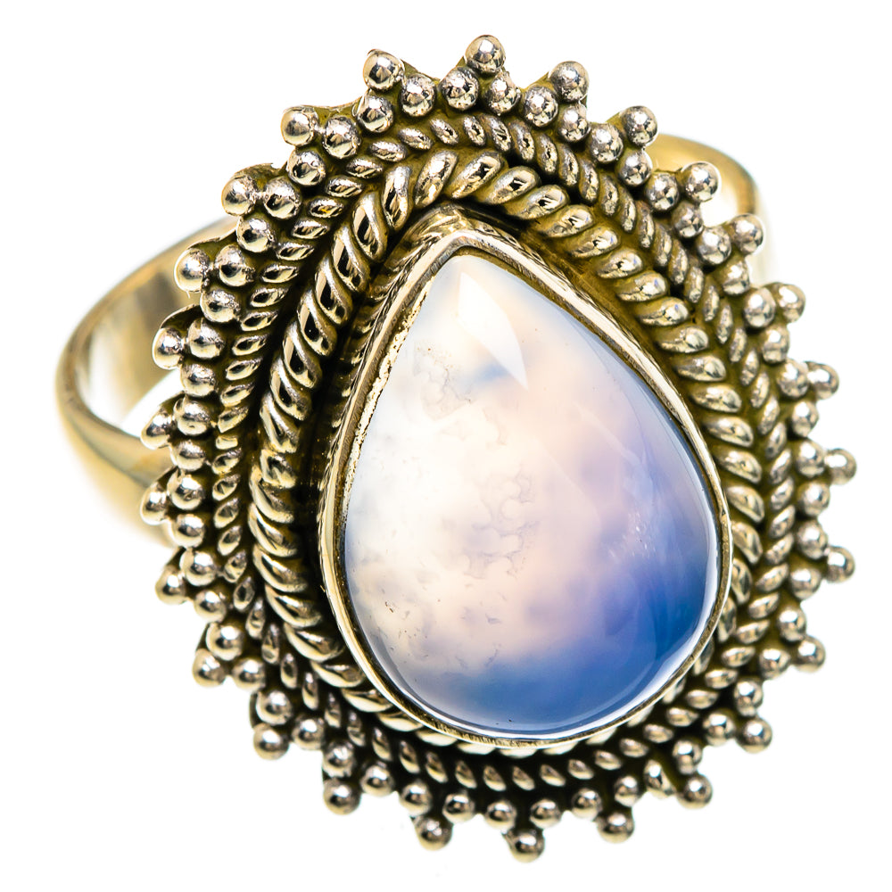 Aqua Chalcedony Rings handcrafted by Ana Silver Co - RING84978