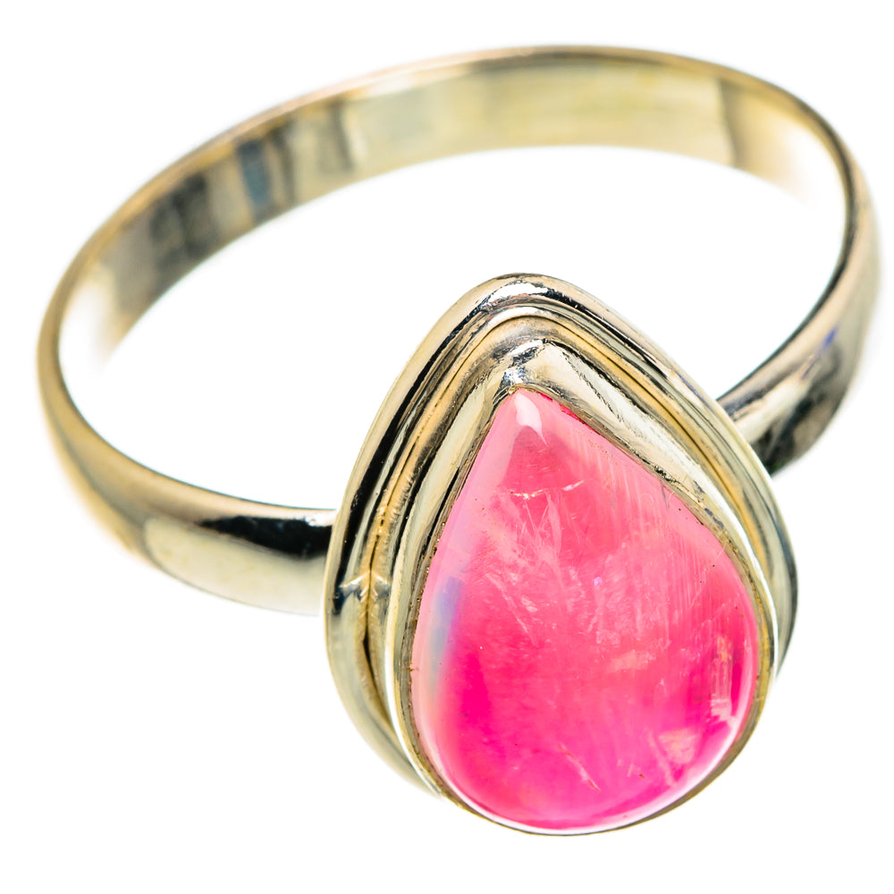 Pink Moonstone Rings handcrafted by Ana Silver Co - RING84993