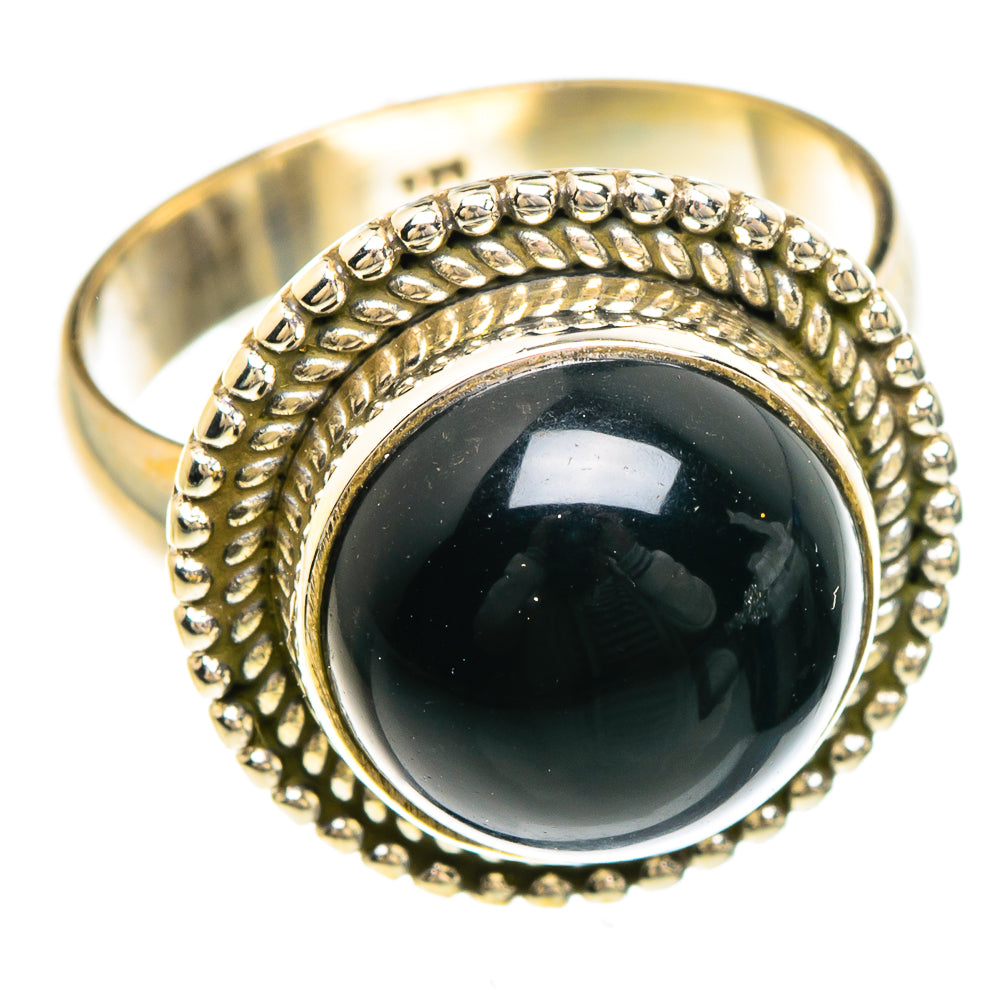 Black Onyx Rings handcrafted by Ana Silver Co - RING85004