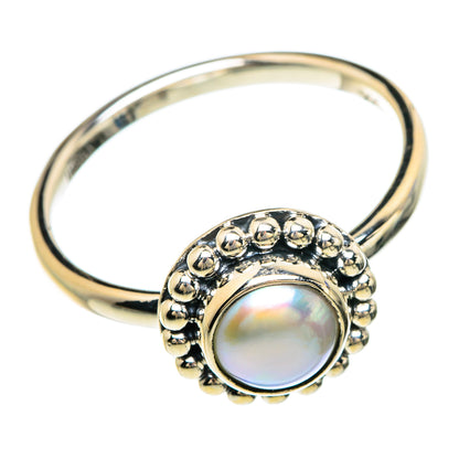 Cultured Pearl Rings handcrafted by Ana Silver Co - RING85007