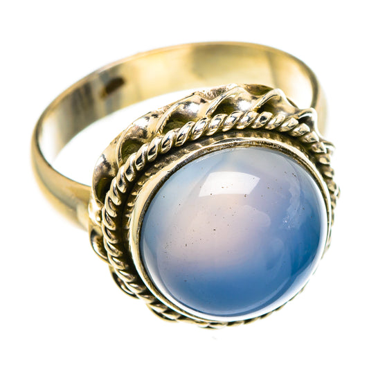 Chalcedony Rings handcrafted by Ana Silver Co - RING85023