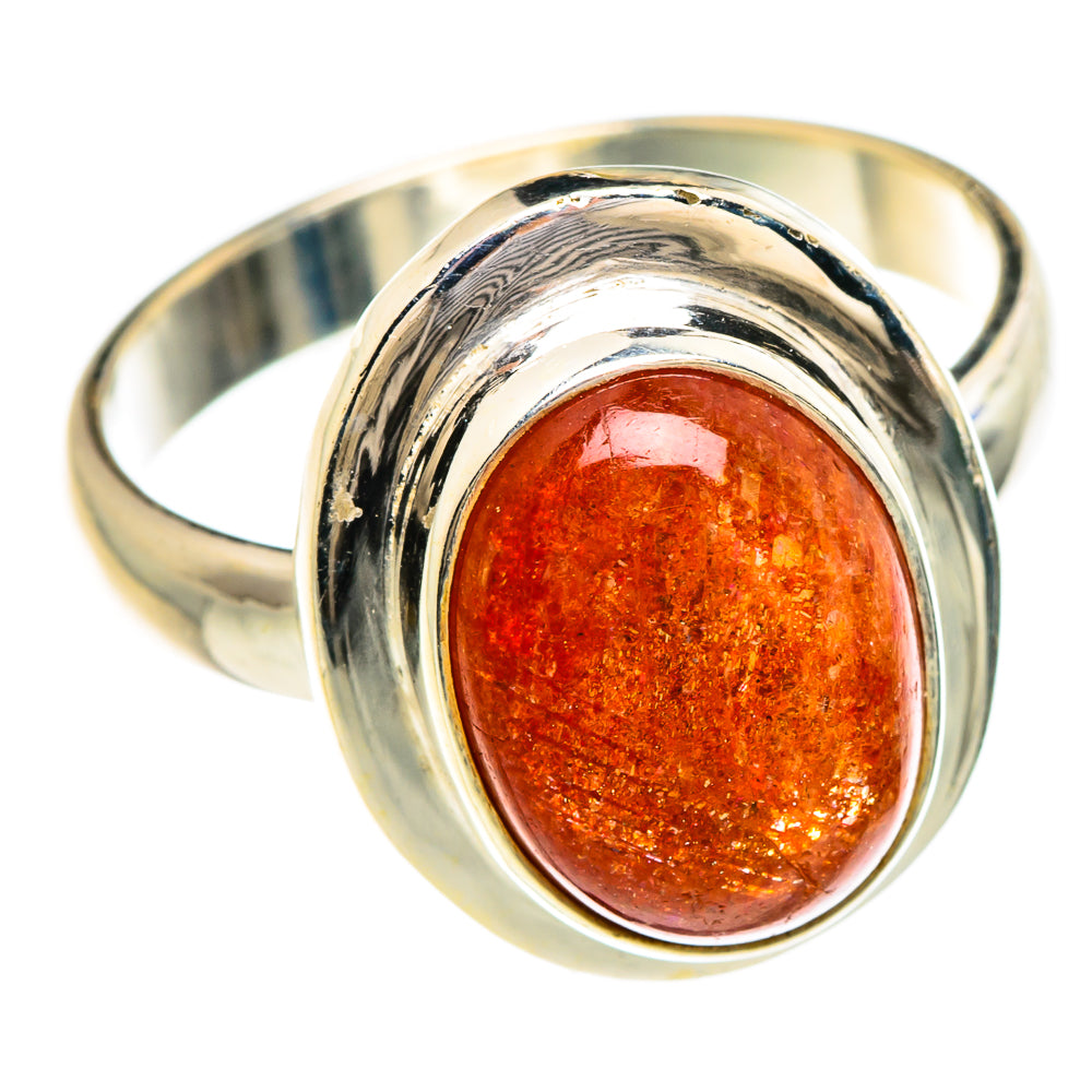 Sunstone Rings handcrafted by Ana Silver Co - RING85034