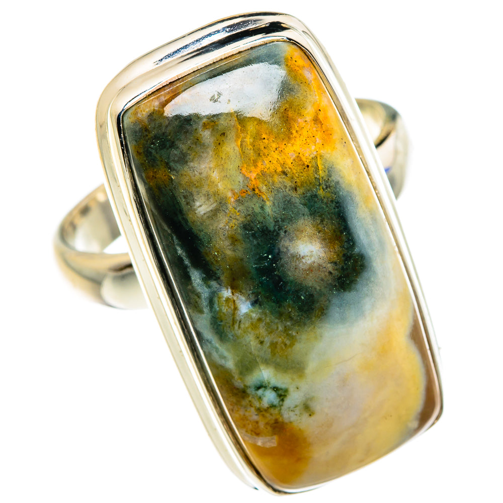 Ocean Jasper Rings handcrafted by Ana Silver Co - RING85053