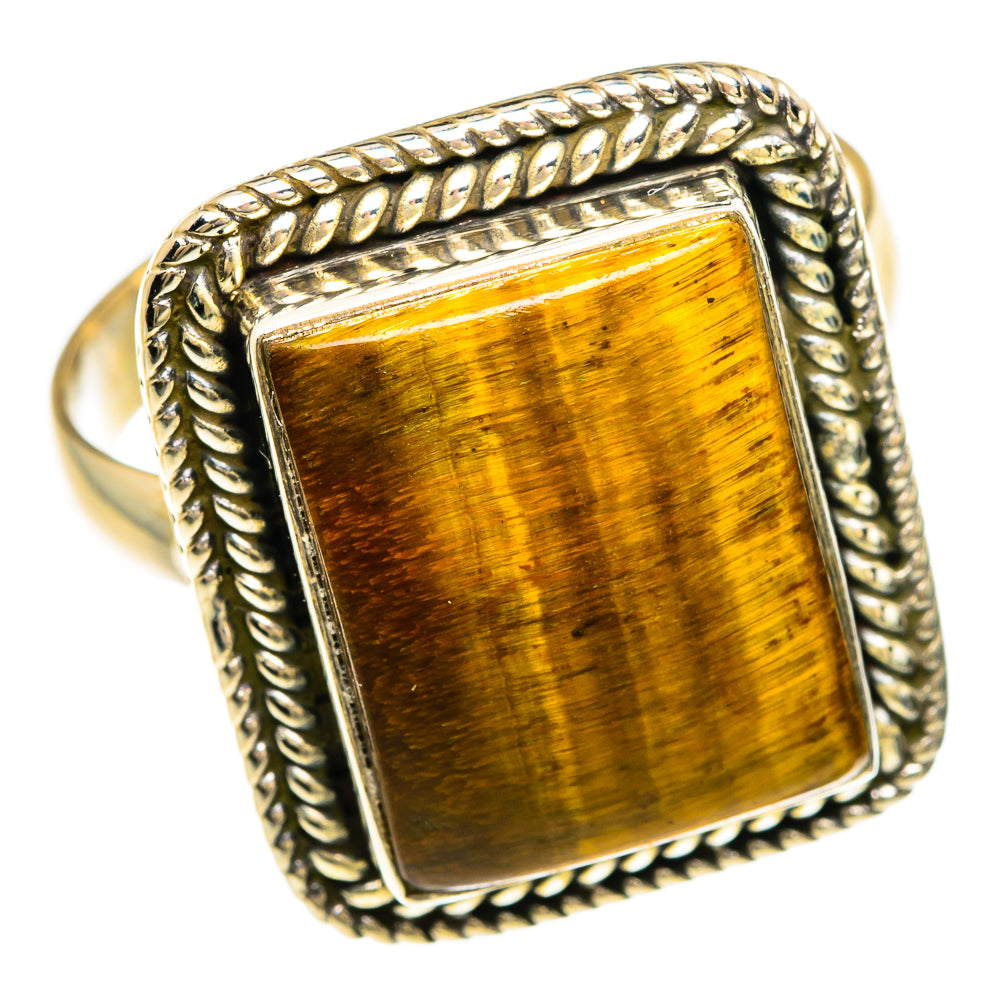 Tiger Eye Rings handcrafted by Ana Silver Co - RING85059